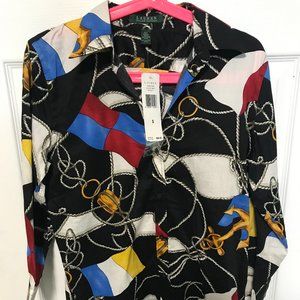 Lauren Ralph Lauren: NWT Nautical Rope Blouse